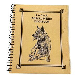 RADAR Animal Shelter Cookbook Spiral Bound Vintage 1980s Lawson MO